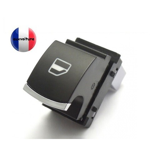 Bouton leve vitre chrome golf - bouton,