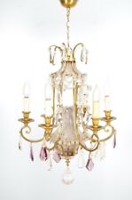 Lustre bronze et cristal style