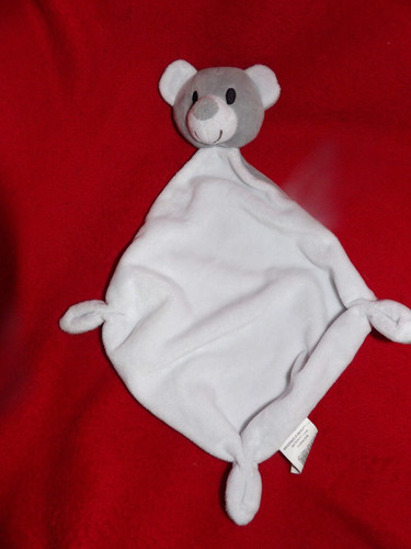 Doudou plat babou ours - ours, gris