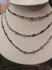 Ancien collier sautoir maille