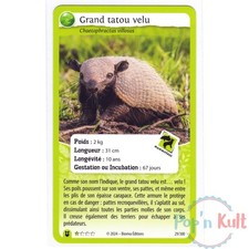 Carte Défis Nature Protect 29/300 Grand tatou velu ★ [FR] Forces de la Nature NM