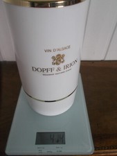 SEAU à CHAMPAGNE vin d'Alsace Dopff & Irion RIQUEWIHR plastique Blanc doré