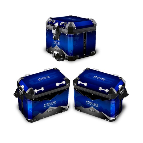 Kit autocollant valises alu - autocollant,