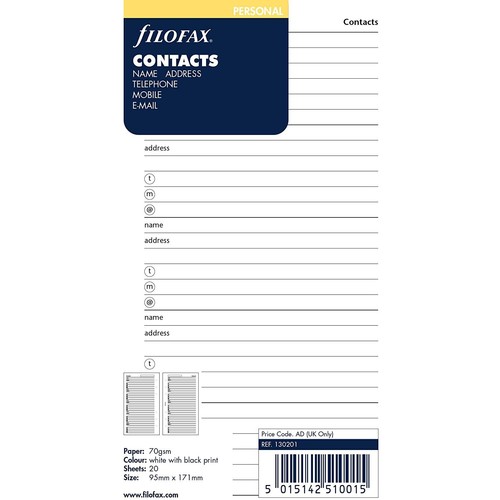 130201 filofax recharge - [130201],