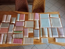 Lot  Planches de Timbres Français NEUFS, 765 Timbres  Années 60, faciale