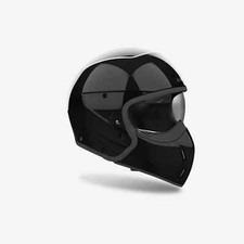 Casque Jet Hybrid Airoh J 110 Noir Paillettes Poli TAILLE S