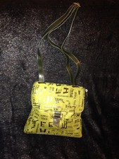 SAC à MAIN VERT Effet PEAU DE PECHE