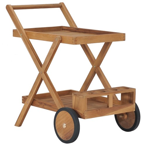 Bois teck solide - solide, chariot