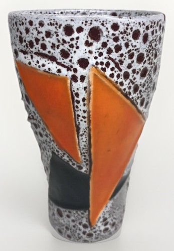Vase verre fat lava rétro - lava,