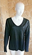 Tee-shirt marine avec laine