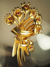 BROCHE ANCIEN ANNEES 50 ARGENT