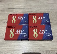 Lot 4 Cassettes VIDEO 8 MP SONY 60 PAL SCELLÉ NEUF