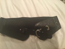 Black cinch belt for poodle - black,