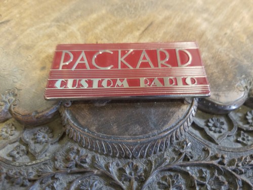 Plaque nom radio packard - plaque,