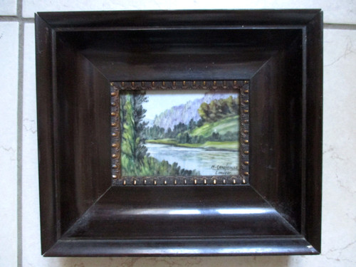 Emaux limoges cadre tableau - de,