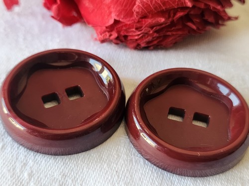 Duo gros boutons - , rouge