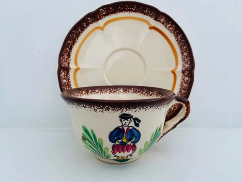 Tasse café bretonne sous - tasse,