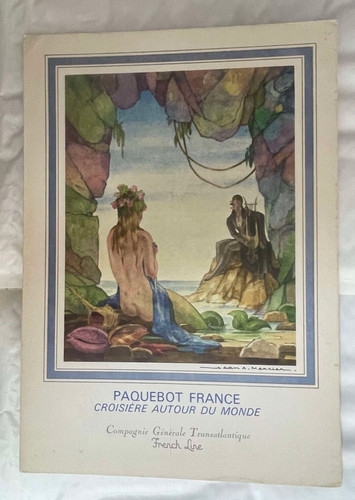 Vieux papier menu cie generale - papier,