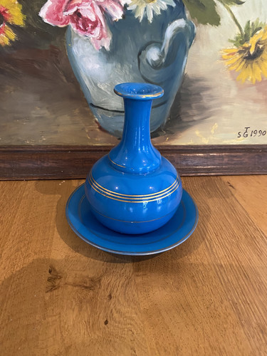 Joli vase soucoupe - et, en