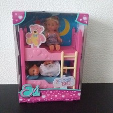 Poupée Rétro: Evi Love, lit superposé, Simba, 12 Cm, Neuf / Vintage, 2 floor bed