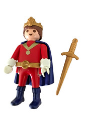PLAYMOBIL RARE chevalier 4250 PRINCE DE LU série limitée PUB beckelar KEUKELAER