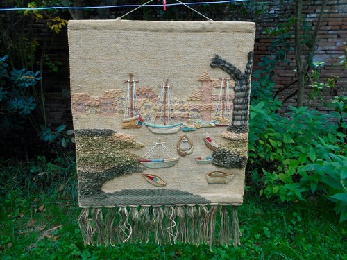 Grande tapisserie laine - tapisserie, en