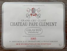 Étiquette Château Pape