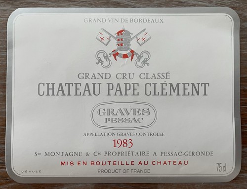 étiquette château pape - château,