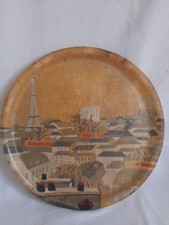 Ancien plateau rond - ancien, fibre