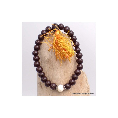 Bracelet mala tibétain - , bois