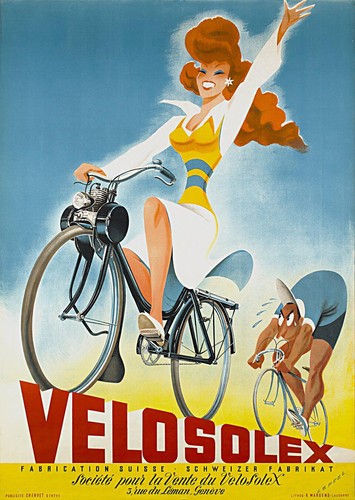Rare carte postale solex - ,