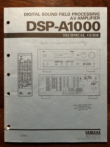 Yamaha dsp a1000 field - dsp-a1000,