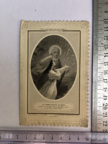 Ancienne image pieuse double - ancienne,