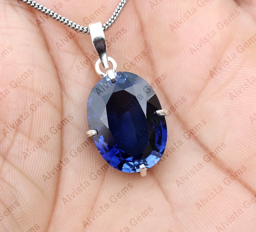 Pendentif ovale argent - pendentif, en