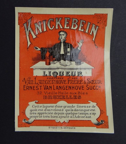 Ancienne étiquette liqueur - étiquette,
