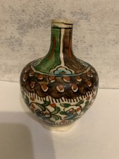 Ancienne Céramique Kutahya Iznik Ottoman Turquie Perse 19ème Vase