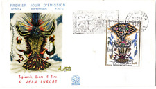 1493 + FDC    ENVELOPPE  FLAMME  1er JOUR  TAPISSERIE    JEAN  LURCAT  AUBUSSON.
