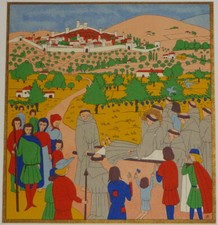 Illustration pieuse de Jeanne