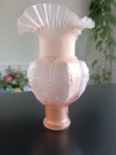 Vase colerette art - déco, rose