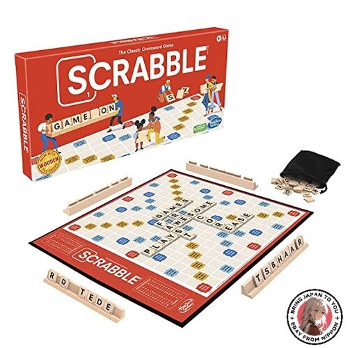 Hasbro scrabble board game - board, 2-4