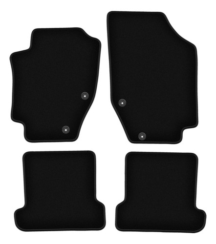 Tapis sol velours noir - tapis,