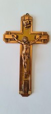 Crucifix mural en cuivre - 14cm x 8cm