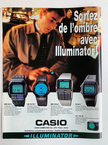 Publicite 1995 montres casio - 1995,