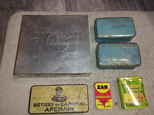VINTAGE LOT BOITE METAL DELACRE ZAN HARIBO BETISES DE CAMBRAI PASTILLES VICHY