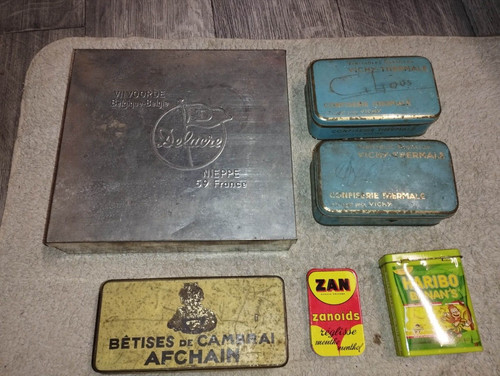 Vintage lot boite metal - vintage,