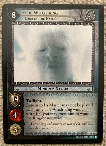 Lotr tcg the witch - tcg, lord