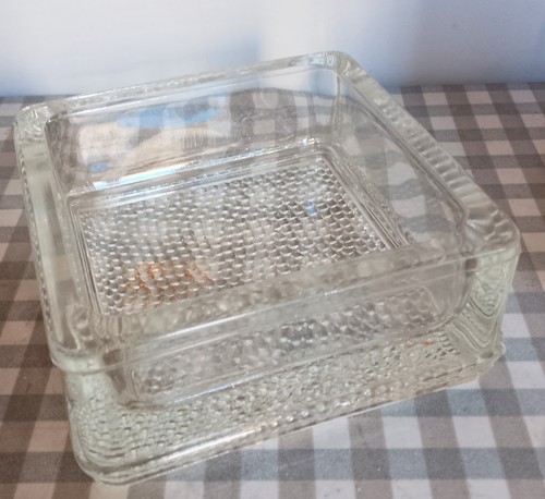 Vintage cendrier pavé verre - vintage:,
