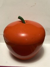 Seau à Glaçons « ICONIQUE » des Années 1970 :POMME Orange.TBE