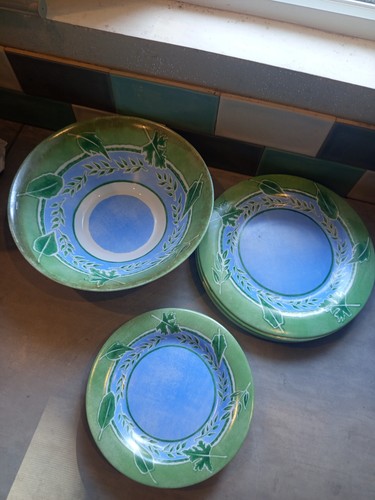 Arcopal assiettes rondes - rondes, vert