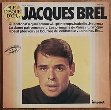 DISQUE VINYLE LP 33t 12" JACQUES BREL « Quand on a que l'amour » +11 FRANCE 1977